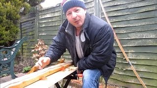 Making the Self Yew Longbow Part 1  Preparing the Stave [upl. by Hcirdla]