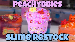 Superb Slime ASMR Peachybbies Restock [upl. by Kcirad109]