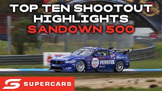 Top Ten Shootout Highlights  Penrite Oil Sandown 500  2024 Repco Supercars Championship [upl. by Brownson]