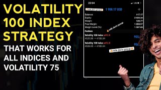 VOLATILITY 100 INDEX STRATEGY THAT WORKS FOR ALL INDICES AND VOLATILITY 75 v100 v75 STEP INDEX V25 [upl. by Natassia]