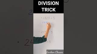 DIVISION TRICK BY 5 shorts ytshorts divisiontrick division mathstricks gurleenclasses [upl. by Odlabso]