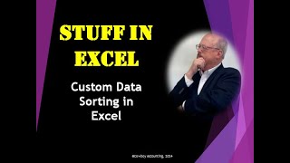 Custom Data Sorting in Excel [upl. by Gavini419]