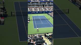 Novak Djokovic and Juan Martin del Potro practice at the 2024 US Open tennis GOAT usopen [upl. by Seyah]