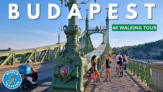 Budapest Hungary 4K Walking Tour by the Danube and City Center  June 2024 [upl. by Gladdy974]