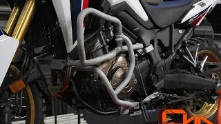 Honda Africa Twin  Engine Guard Behind the Scene [upl. by Ettesel]