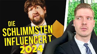 Die SCHLIMMSTEN INFLUENCER 2024  Der AntiWebvideopreis [upl. by Jez370]