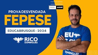 CORREÇÃO PROVA  EDUCABRUSQUE  MÉDIO  FEPESE 2024 [upl. by Tressia]