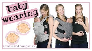 Baby Carriers Try On and Review 2018  Boppy Lalabu Lille Baby [upl. by Leiso]