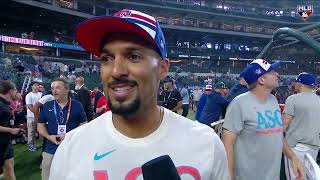 Marcus Semien talks about representing the Rangers at the AllStar Game [upl. by Hallsy]