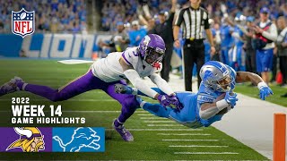 Minnesota Vikings vs Detroit Lions  2022 Week 14 Game Highlights [upl. by Raynold]