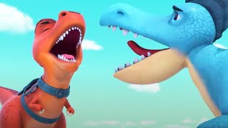 TRex Vs Spinosaurus  Dino Ranch  Cartoons for Kids  WildBrain Kids [upl. by Raab927]