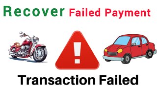 Recover Failed Payment of ParivahanRTO Which Got Deducted From Account While Depositing Fee Online [upl. by Nylarac]