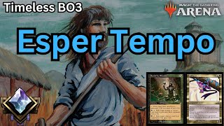 Esper Deathrite Shaman Psychic Frog Tempo Timeless BO3 Diamond Ranked  Magic Arena [upl. by Adis]