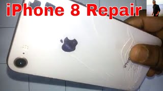 iPhone 8 Back Screen Glass Replacement Repair [upl. by Aziza]