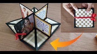 DIY square circular pop up greeting cardcrafts villa [upl. by Rokach678]