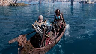 God of War Ragnarok All Mimir Stories  All Kratos Mimir Freya Boat  Sled Stories PART 2 [upl. by Neeka539]