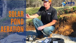 Solar Powered Pond Aeration Kit  Full Install and Demo [upl. by Fisuoy530]