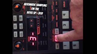 Bosss SP 202 Setting up auto tigger for sampling [upl. by Itagaki]