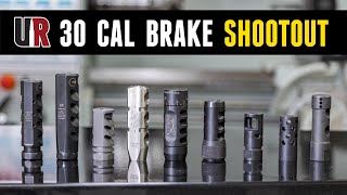 30 Cal Muzzle Brake Shootout 9 Brakes Compared HeadToHead [upl. by Ttihw49]