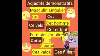 Les adjectifs demonstratifs [upl. by Assili]