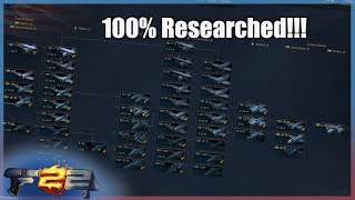 100 Researched the US Tech Tree World of Warplanes [upl. by Marita]