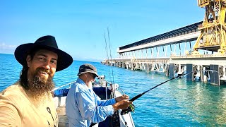 FNQ Fishing Bowen amp Lucinda Big Jetty Unstoppable Fish amp HUGE CROCS [upl. by Valli]