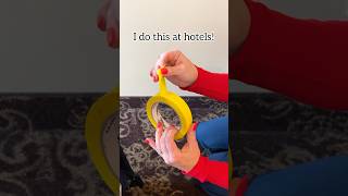 Use painters tape to childproof hotel rooms hotel toddler familyvacation holidaytravel travel [upl. by Hemphill]