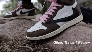 Jordan 1 Travis Scott Mocha High Unboxing Review Black light Comparison Part 2 [upl. by Thgiwed974]