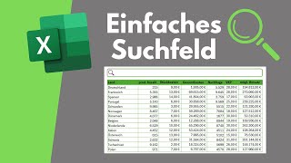 Einfaches Suchfeld in Excel erstellen  Ohne VBAKenntnisse [upl. by Hathaway725]