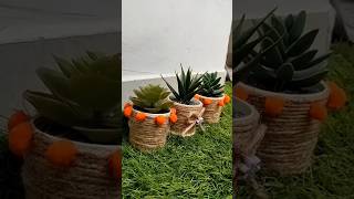 Handmade Craft With Jute Rope DIY Home Decorating Idea short ytshort Ajawale🎨 [upl. by Cooley438]