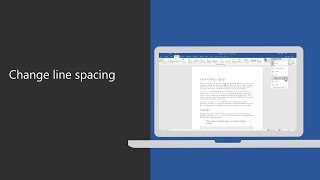 Change line spacing in Microsoft Word [upl. by Wiggins]