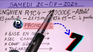 PRONOSTIC PMU QUINTÉ DU SAMEDI 27 JUILLET 2024 [upl. by Jenne]