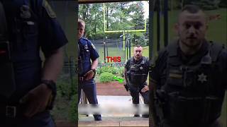 Trespassing Cop Pulls Gun on Defiant Homeowner [upl. by Aidyl]