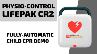 PhysioControl LIFEPAK CR2 AED  Fully Automatic Child CPR Demo [upl. by Nevyar]