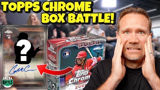 BIG AUTO ROOKIE PULL 🔥 2024 Topps Chrome Baseball BOX BATTLE [upl. by Esinahs]