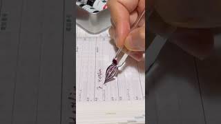 글라스펜 시필 제이허빈 달의 먼지 j herbin poussiere de lune ink test glass pen 글라스펜 만년필 잉크 [upl. by Ytitsahc]