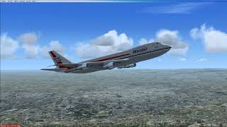 FSX Wardair Boeing 747200 Leeds Bradford to Toronto Pearson International [upl. by Ssitnerp]