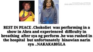 Chokoleit LAST PERFORMANCE NIYA BAGO SYA PUMANAW REST IN PEACE [upl. by Penman]