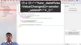 Use datepicker as input to uitextfield in swift [upl. by Akeme]