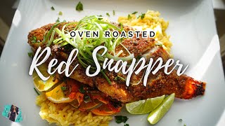 HOW TO MAKE THE BEST OVENROASTED RED SNAPPER  WHOLE FISH RECIPE  BEGINNERFRIENDLY TUTORIAL [upl. by Entruoc]