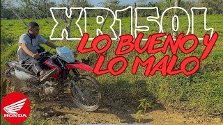 HONDA XR150l  2023  Lo Bueno Y Lo Malo [upl. by Theran]