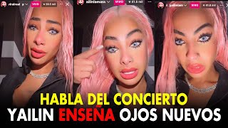 YAILIN ENSEÑA NUEVOS OJOS Y HABLA DEL CONCIERTO EN EL PRUDENTIAL DE ALOFOKE [upl. by Orhtej663]