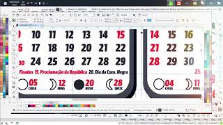 Calendário 2025 Vertical Preto Em CDR Vetor 2 X 6 Editável no CorelDraw [upl. by Ycrad]