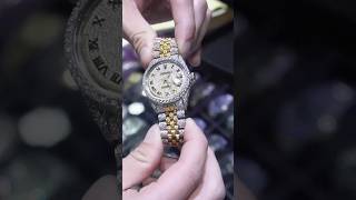 Picking up My Iced Out Rolex From Highline🔥Vlog gold rolex datejust jewelry shorts watch [upl. by Azilef487]