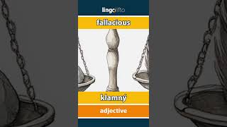 🇬🇧🇸🇰 fallacious  klamný  vocabulary builder  learn English  naučme sa anglicky [upl. by Horatio344]