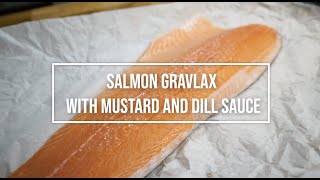 PERFECT SALMON GRAVLAX with MUSTARD AND DILL SAUCE [upl. by Annahsirhc]