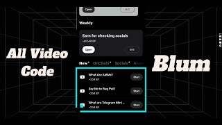 Blum Verify Code  Blum Video Code Today  Blum keyword Today [upl. by Isla]