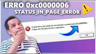 COMO CORRIGIR O ERRO 0xc0000006 STATUSINPAGEERROR [upl. by Eliseo807]