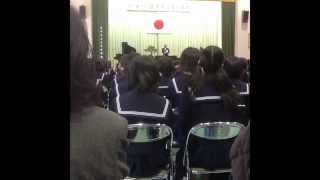 2012年 福岡市三宅中学校の卒業式 [upl. by Cl]