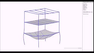 SAFIR FE model of a composite building under fire [upl. by Nort]